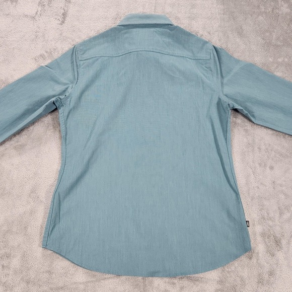 Kimes Ranch Shirt Mens Medium Blue Long Sleeve Western Coolmax Stretch Casual - Picture 3 of 12